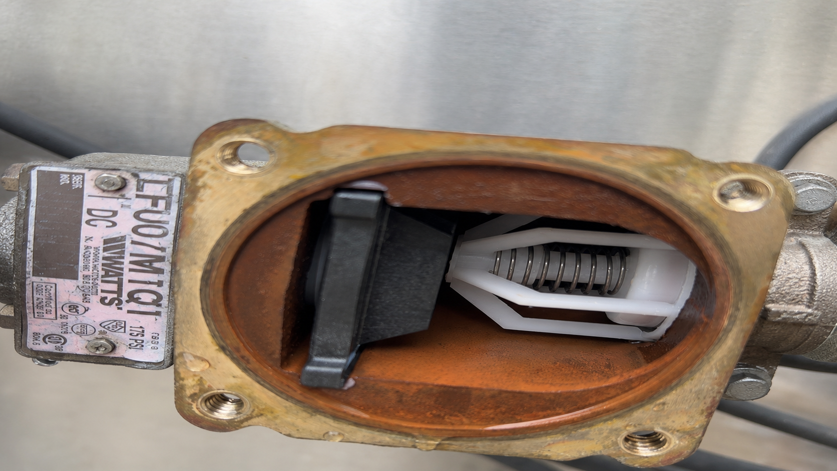Replacement check valve installed inside the backflow prevention assembly